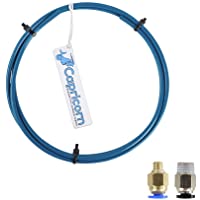 Los mejores  - Tubo de PTFE- auténtico tubo de teflón PTFE Capricorn (1 metro en total) con 1 conector neumático pc4-M6 y 1 conector…